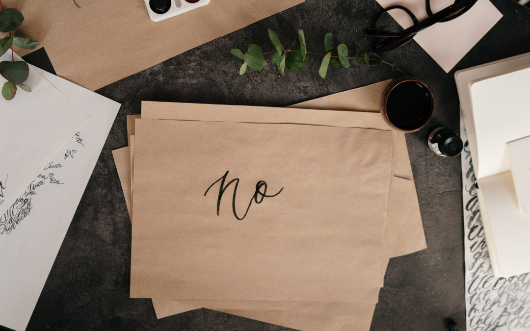 Healthy Personal Boundaries – Part 4 – How to Say No!