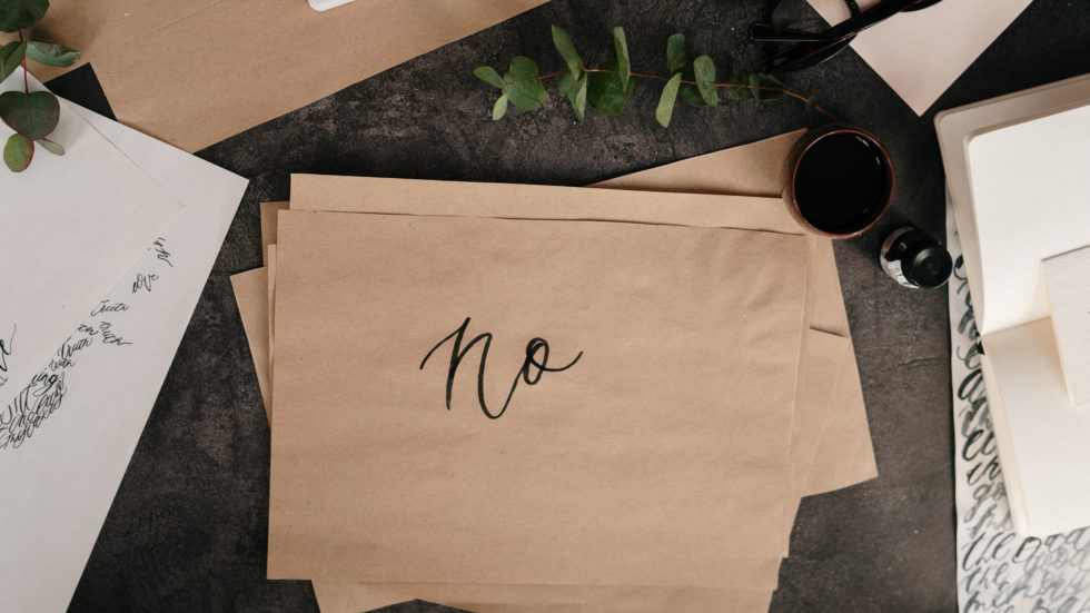 Healthy Personal Boundaries – Part 4 – How to Say No!